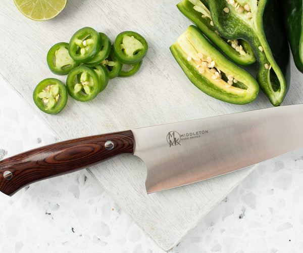 Mixed kitchen knives with wood handles — Plate & Patina