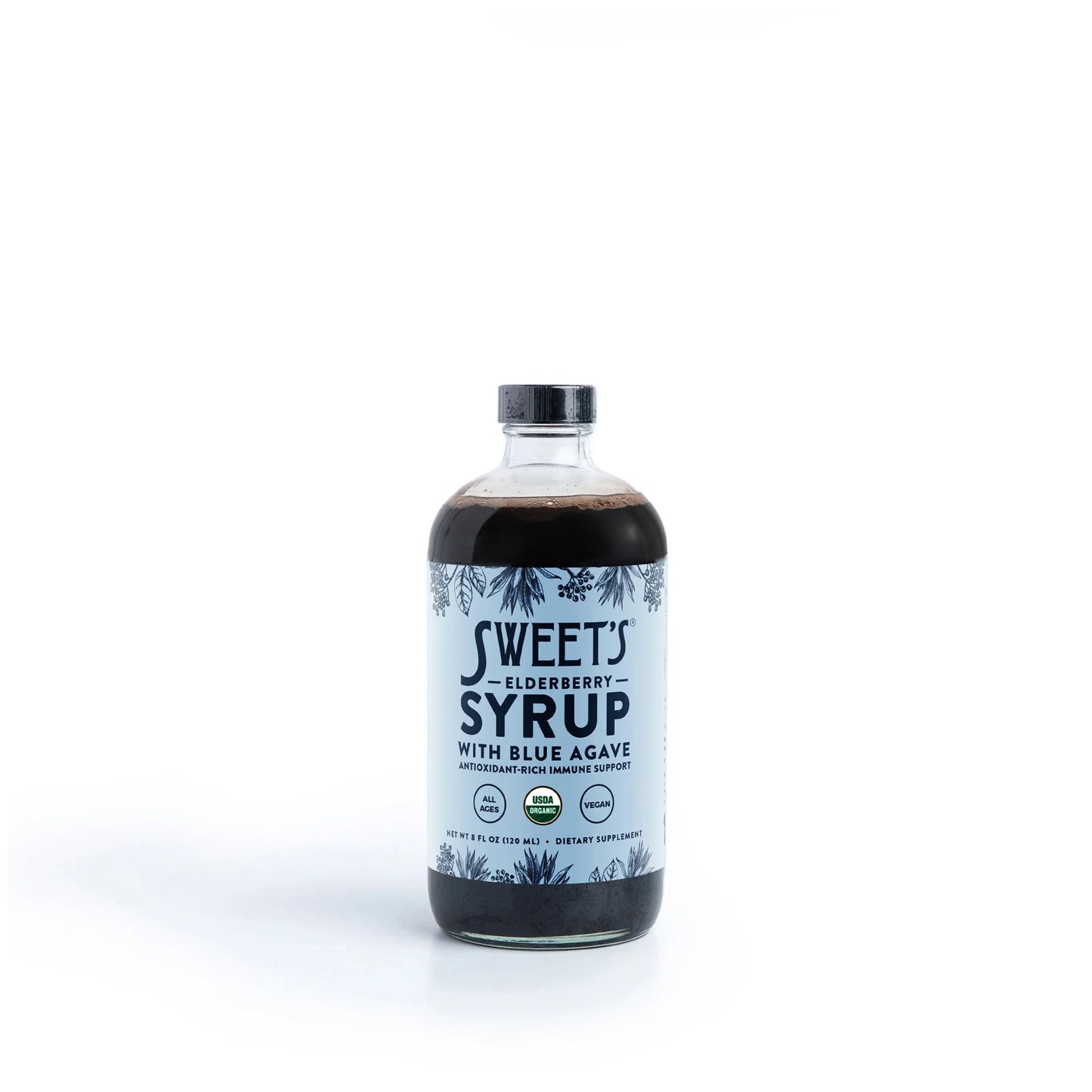 Organic Elderberry Syrup With Blue Agave