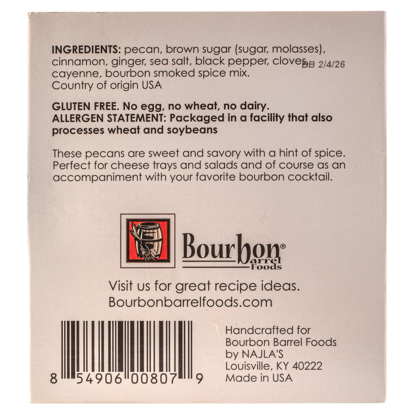 Bourbon Smoked Pecans