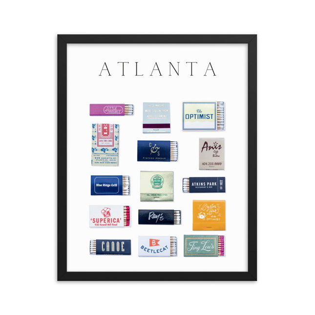 Atlanta Matchbox Framed Print