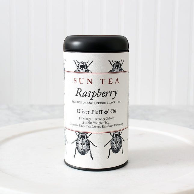 Raspberry Sun Tea Tin