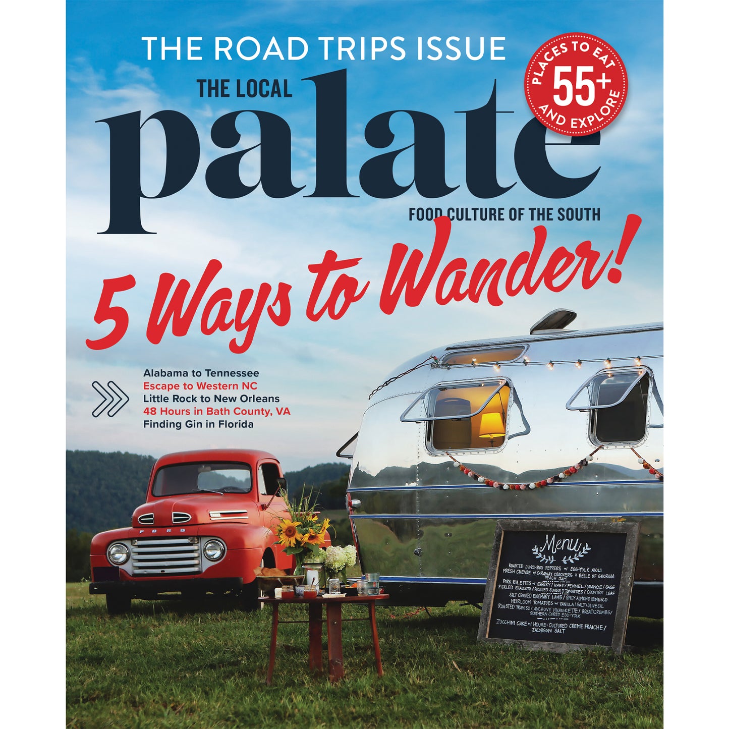 The Local Palate Magazine Road Trips Issue 2024 Cover