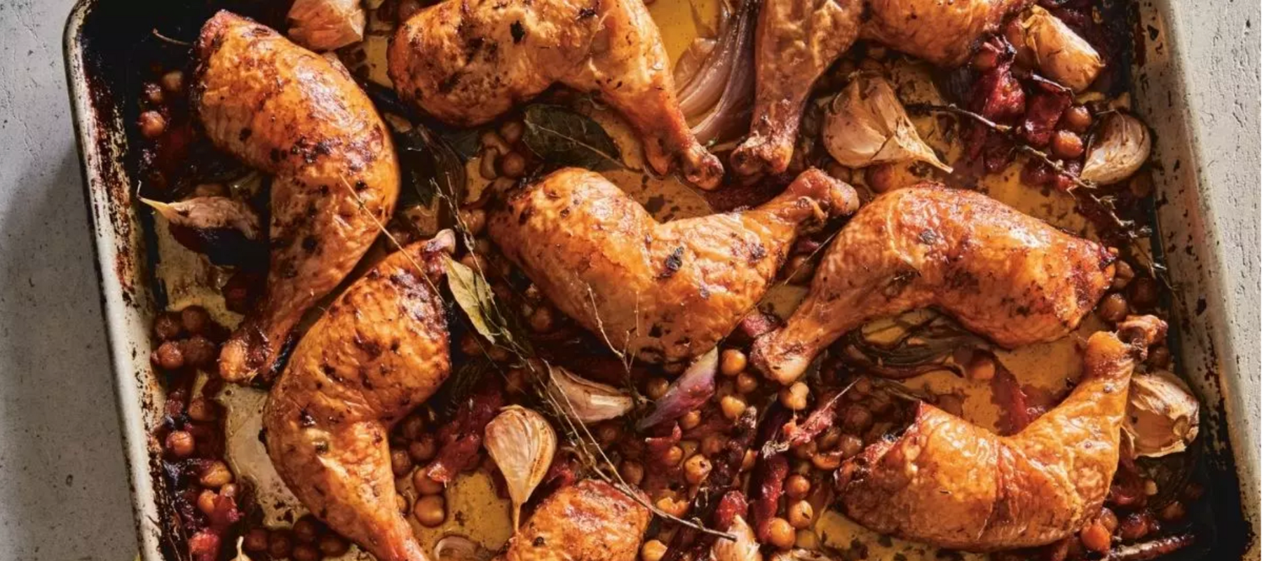 spiced chicken on sheet pan