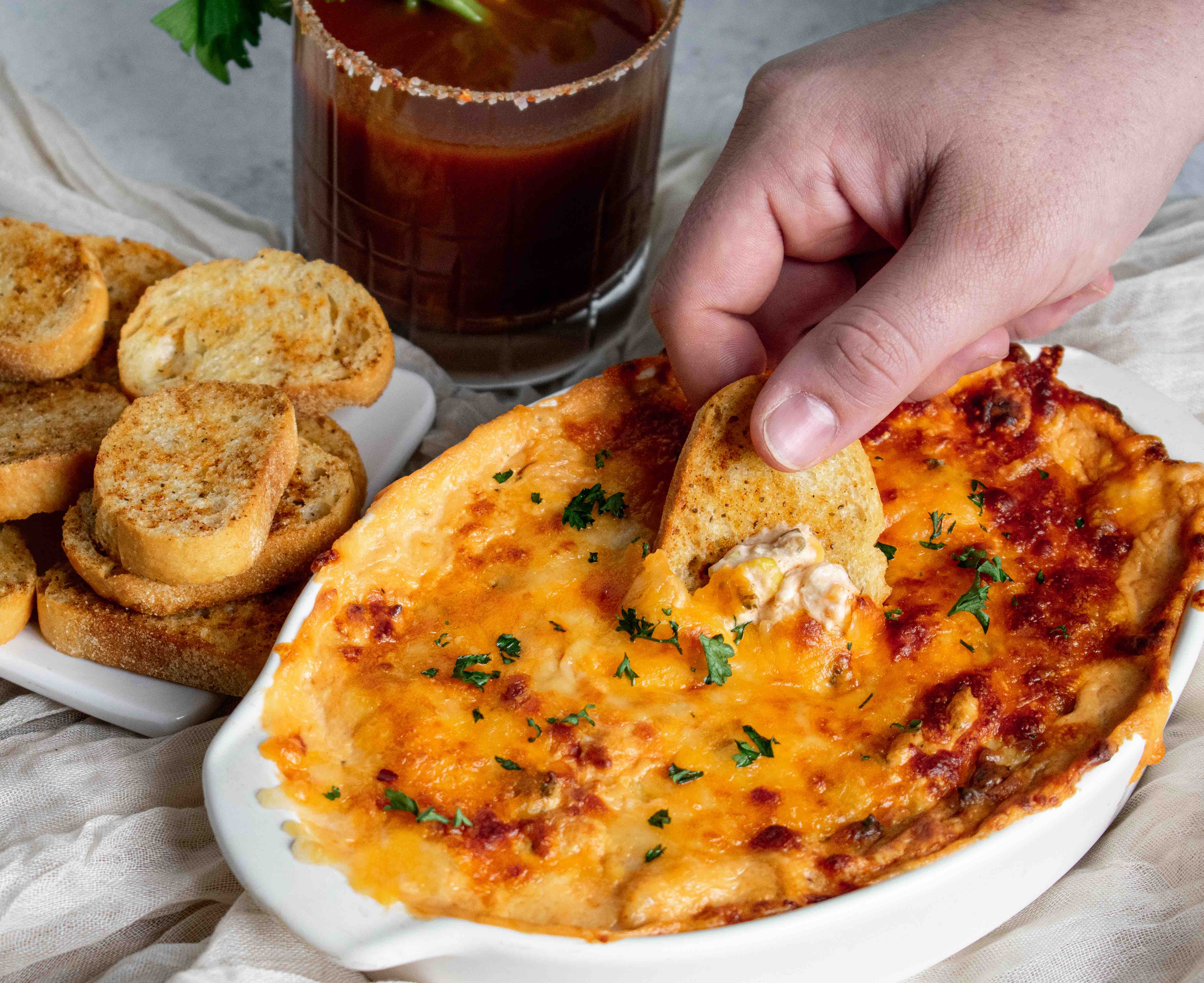 Tommy’s Bloody Mary Seafood Dip