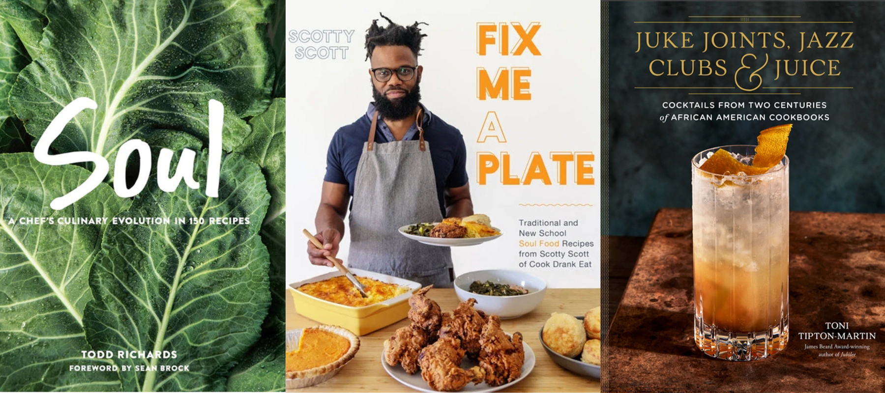 Cookbook covers for Black History Month