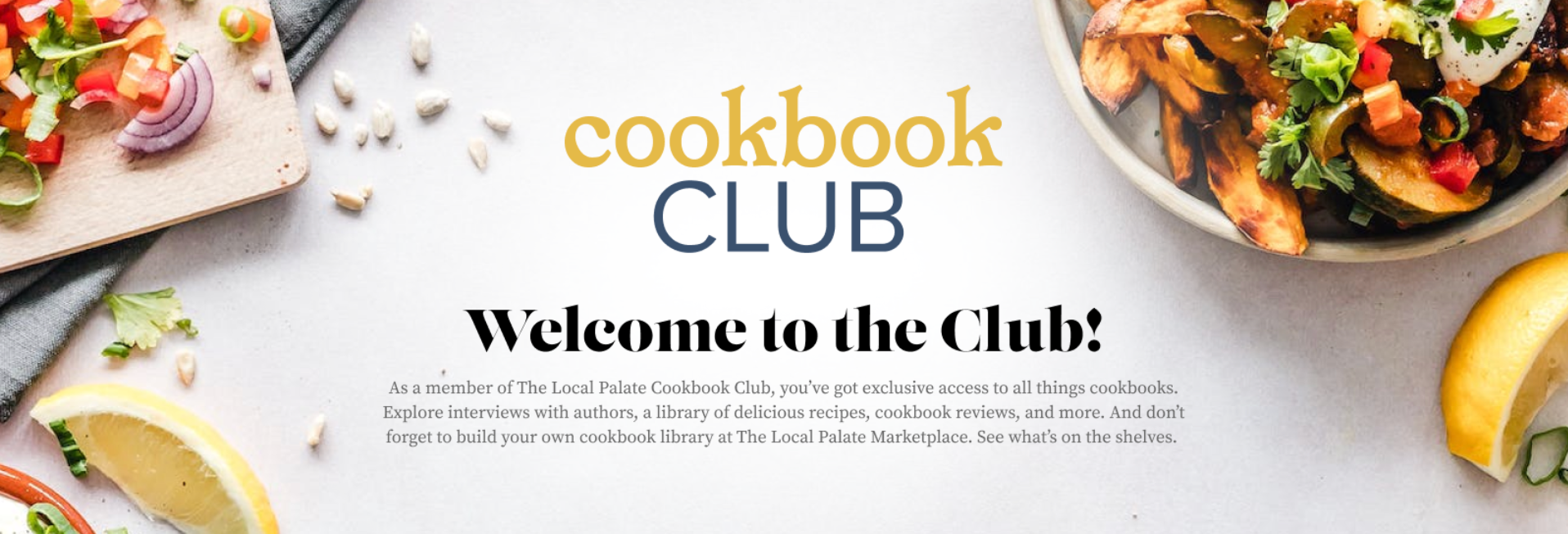 Launching Tomorrow! The Local Palate Cookbook Club