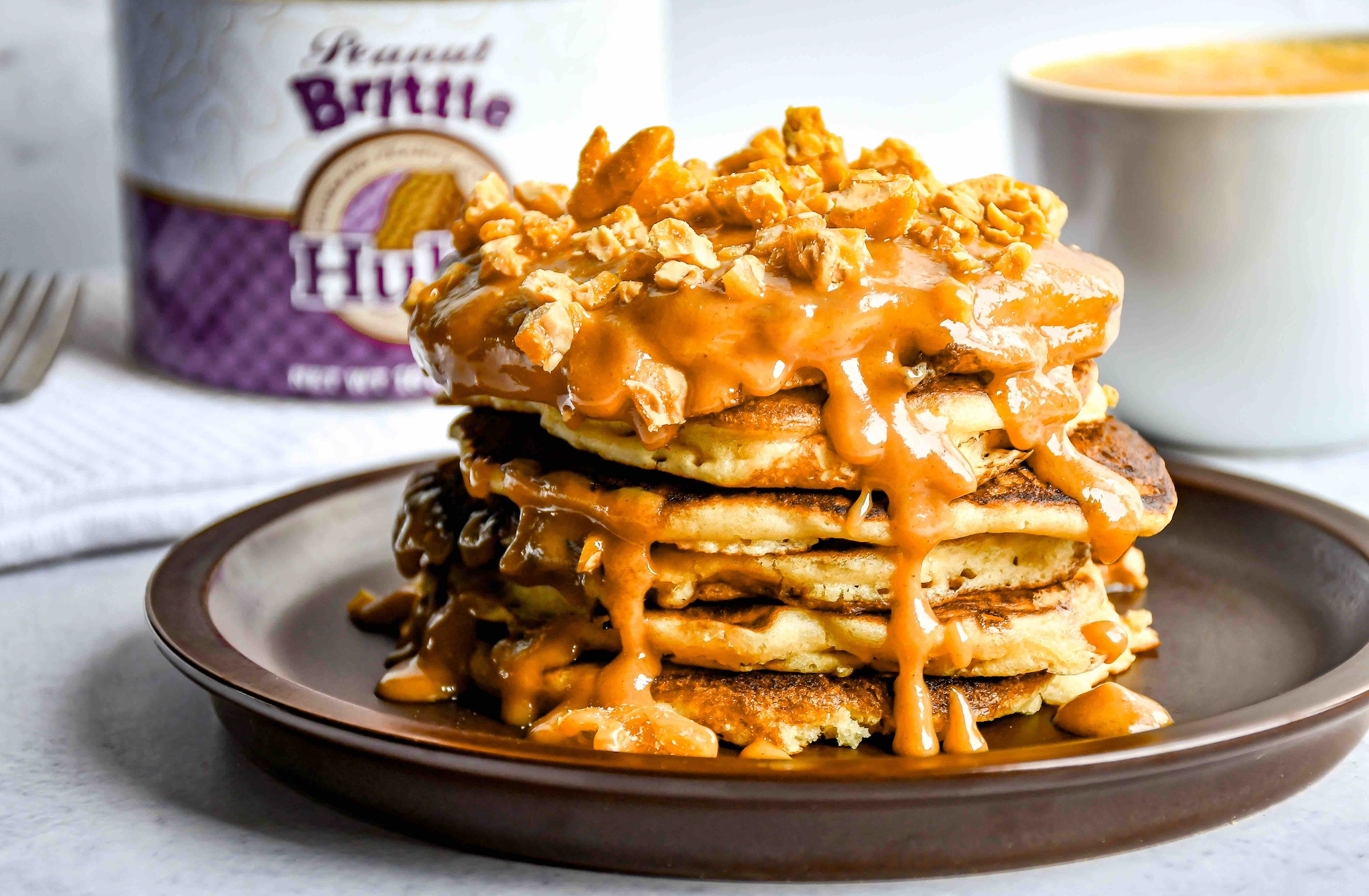 Hubs Peanut Brittle Pancakes