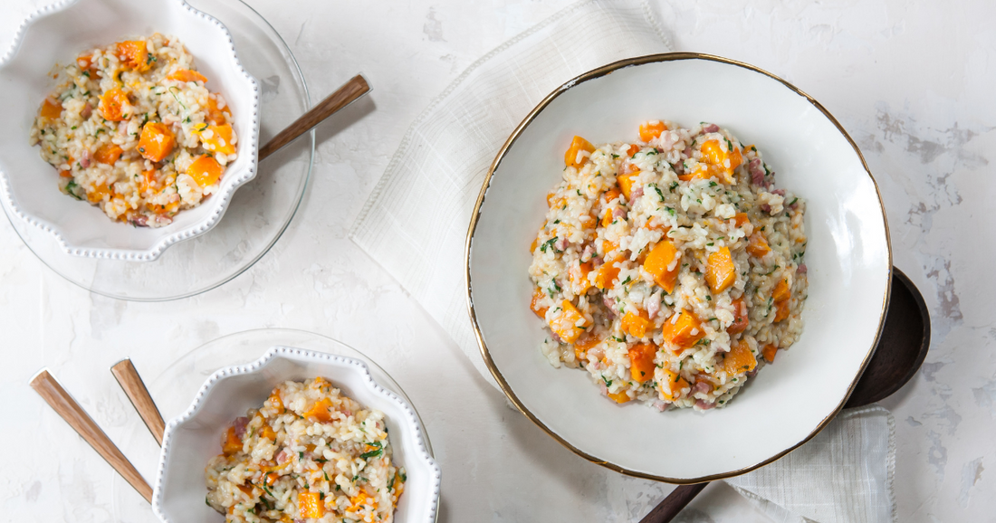 Pumpkin Risotto with Carolina Gold Rice 