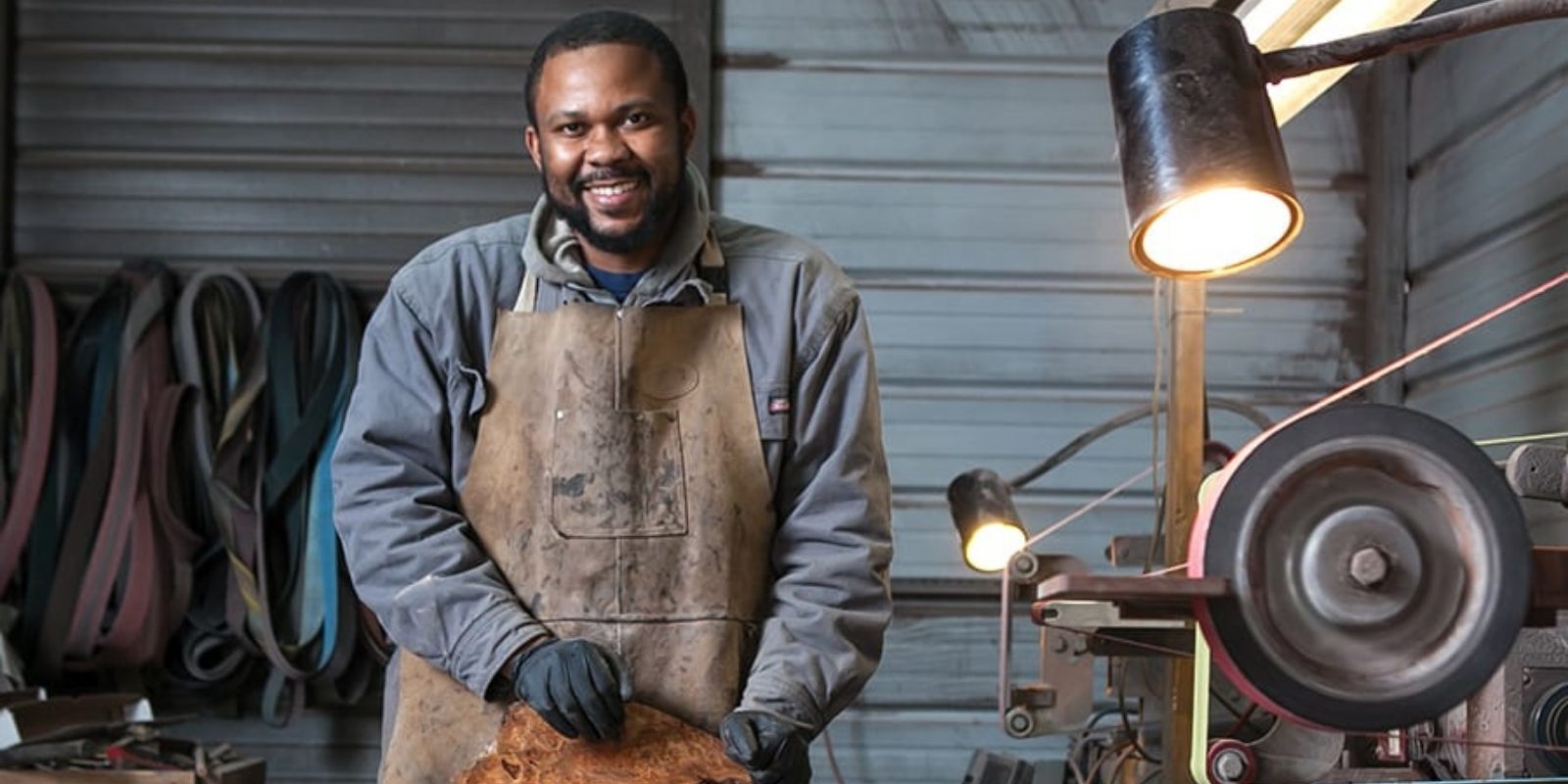 Quintin Middleton of the Southern black-owned business, Middleton Made Knives