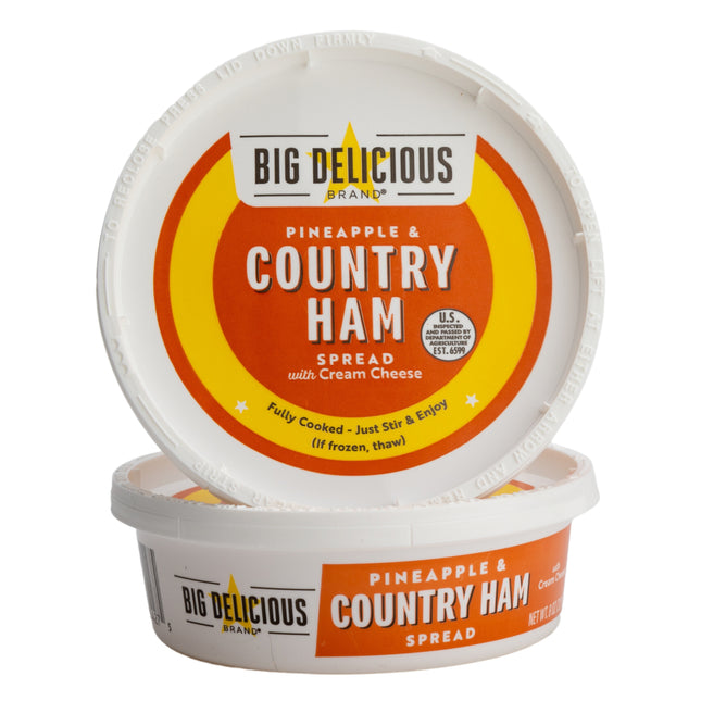 Big Delicious Brand's Pineapple and Country Ham Spread of 8 ounce container
