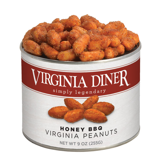 Honey BBQ roasted Virginia Peanuts, 9oz container