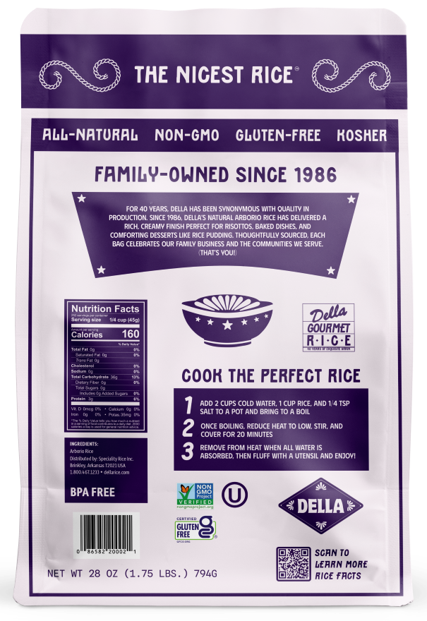 Della All Natural Arborio White Rice