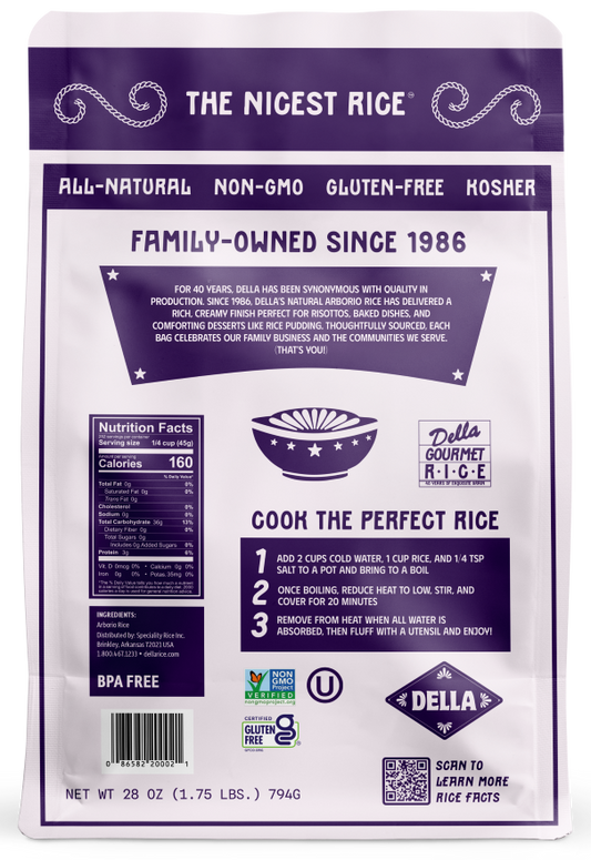 Della All Natural Arborio White Rice