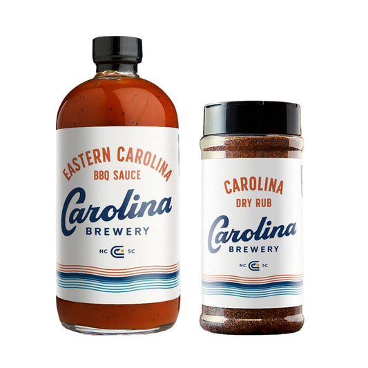 Carolina Brewery Eastern Carolina BBQ Sauce and Carolina Dry rub bundle