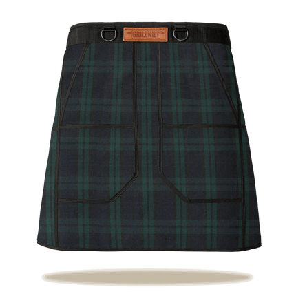 GRILLKILT Grilling Apron - Black Watch Tartan