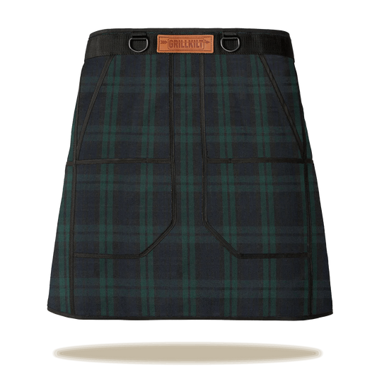 GRILLKILT Grilling Apron - Black Watch Tartan