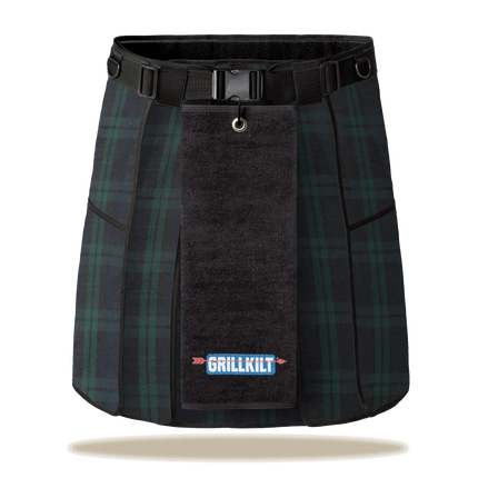 GRILLKILT Grilling Apron - Black Watch Tartan