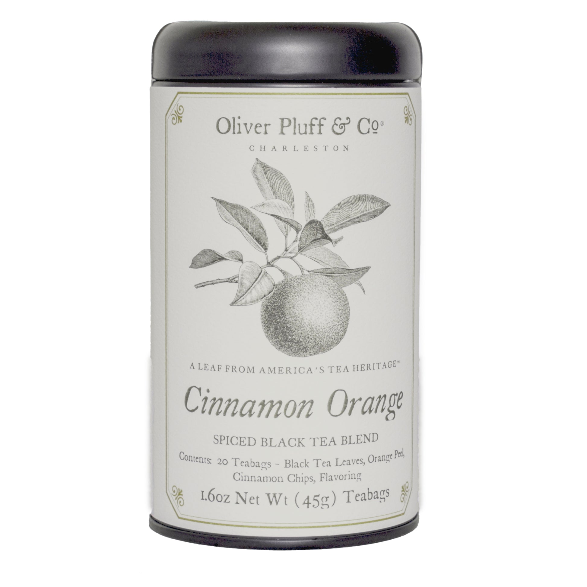 Oliver Pluff & Co. Cinnamon Orange Tea Tin front