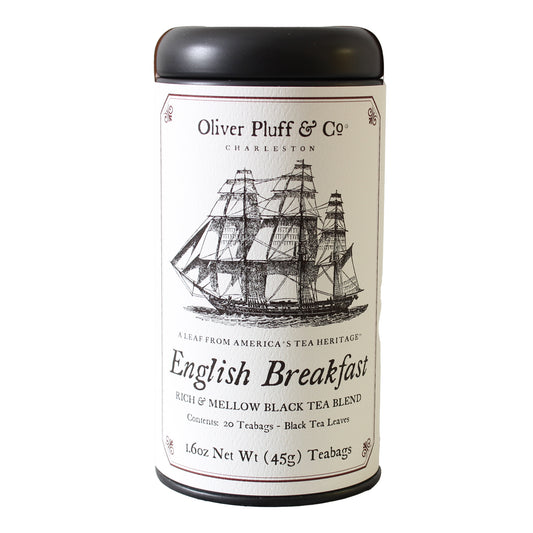 Oliver Pluff & Co English Breakfast Tea Tin Front