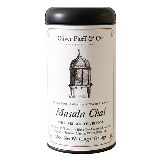 Oliver Pluff & Co Masala Chai Tea Tin Front