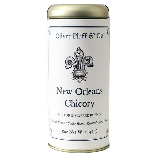 Oliver Pluff & Co New Orleans Chicory Tin Front