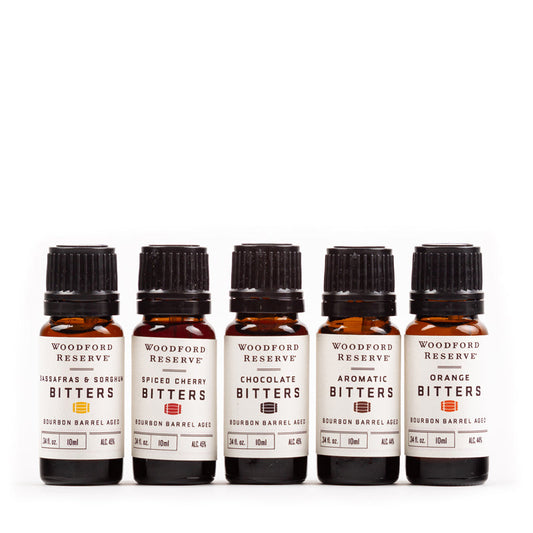 Bourbon Barrel Foods Woodford Reserve 5 pack bitters dram set