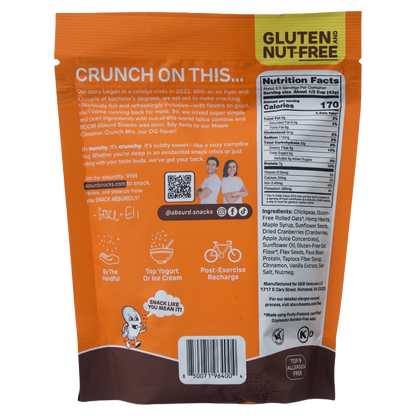 Maple Cinnamon Chickpea & Granola Crunch Mix