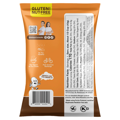 Maple Cinnamon Chickpea & Granola Crunch Mix - Single Serve