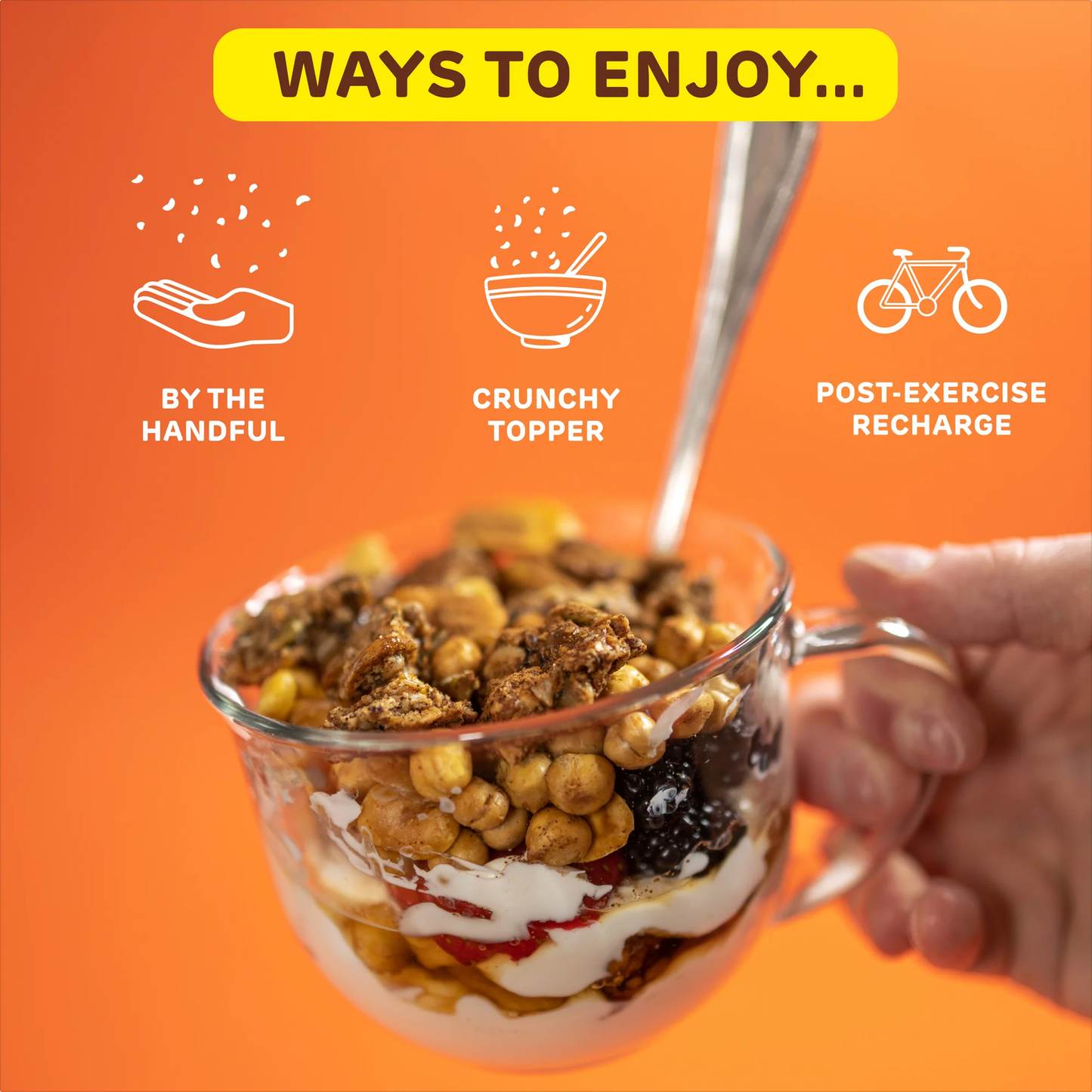 Maple Cinnamon Chickpea & Granola Crunch Mix