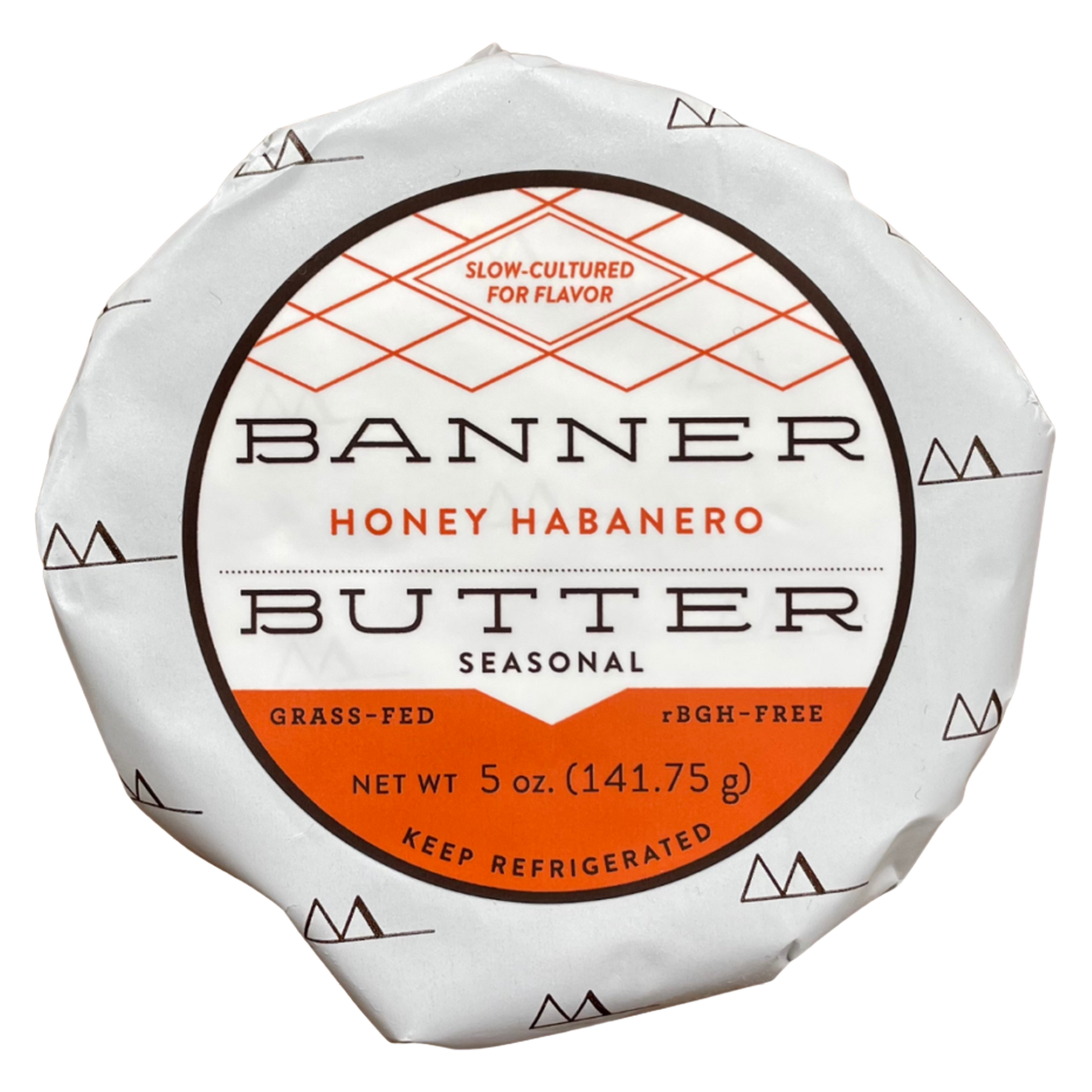 Banner Butter Honey Habanero cultured butter with honey and habanero peppers