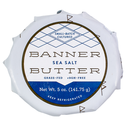 Banner Butter Sea Salt cultured butter made with sea salt and grass-fed cream