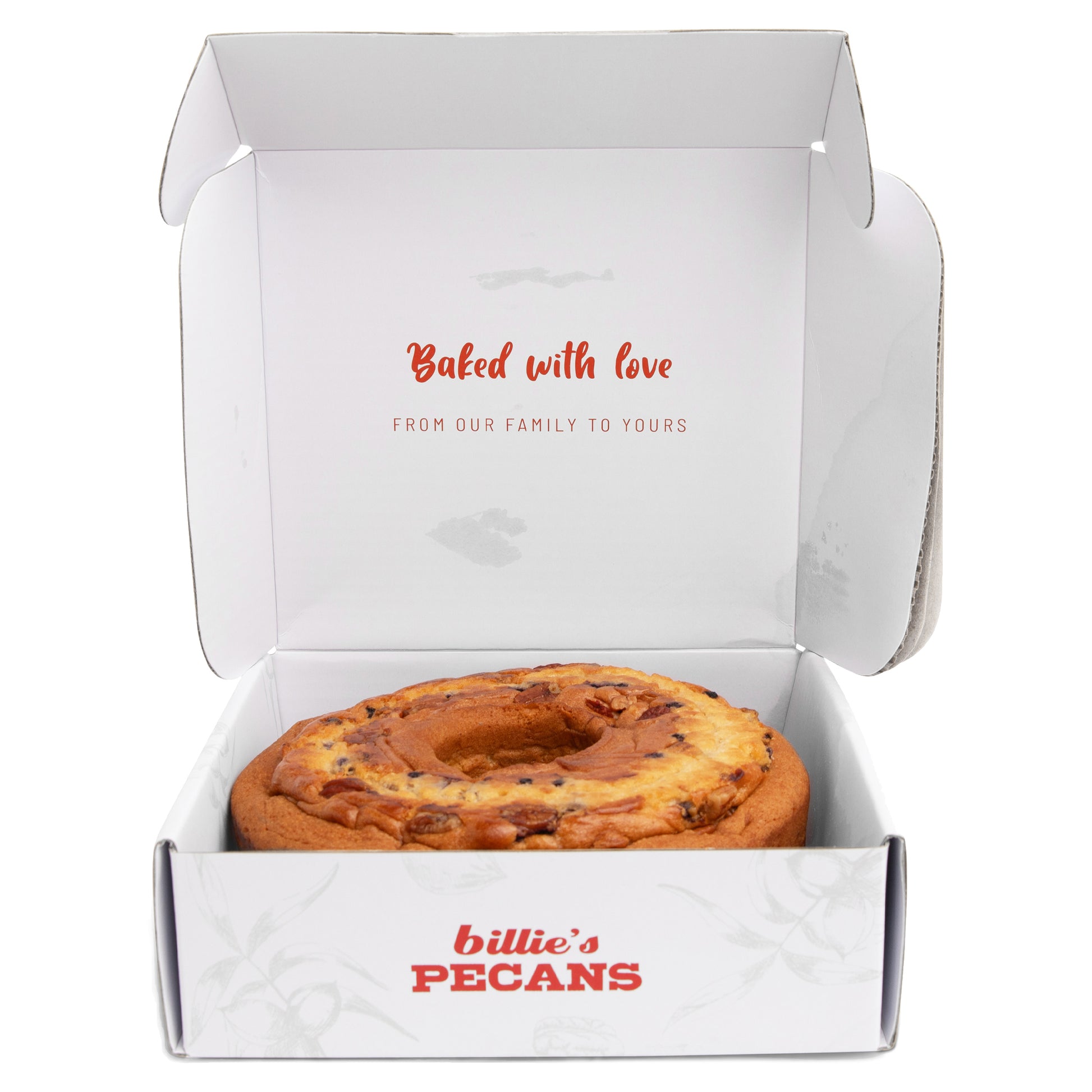 Billies Pecans Blueberry Pecan Coffee Cake in package