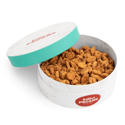 Billies Pecans Cheese Crispies Tin styled