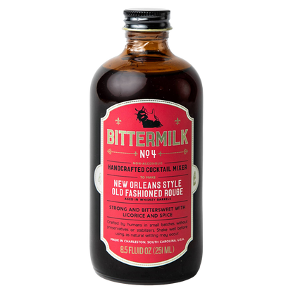 Bittermilk No.4 - New Orleans Style Old Fashioned Rouge Cocktail Mixer