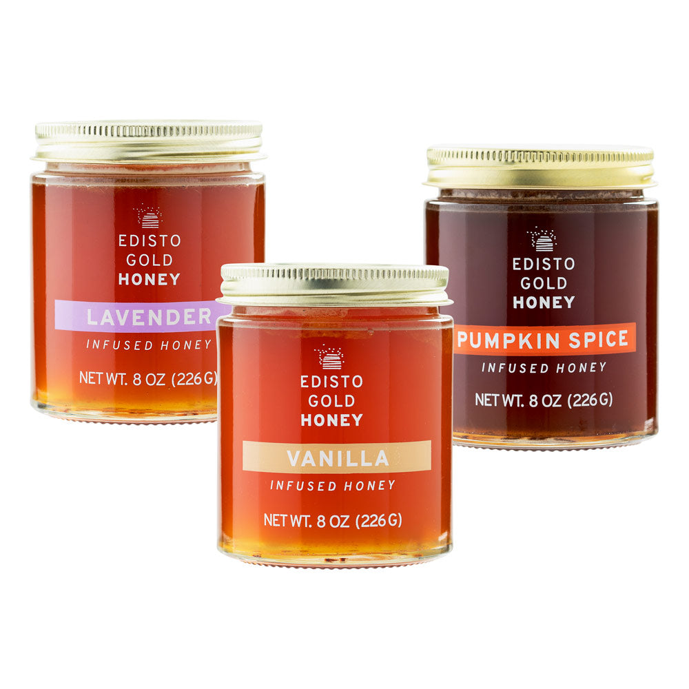 Edisto Gold Honey 3 pack with flavor options