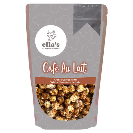 Ella's Popcorn Cafe Au Lait Popcorn Bag