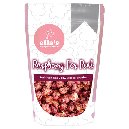 Ella's Popcorn Raspberry For Real Popcorn Bag