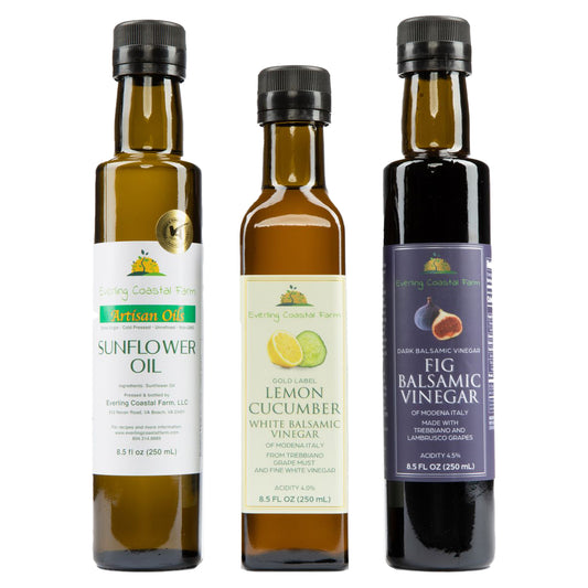 Everling Coastal Farms Oil and Vinegar Gift Set Trio