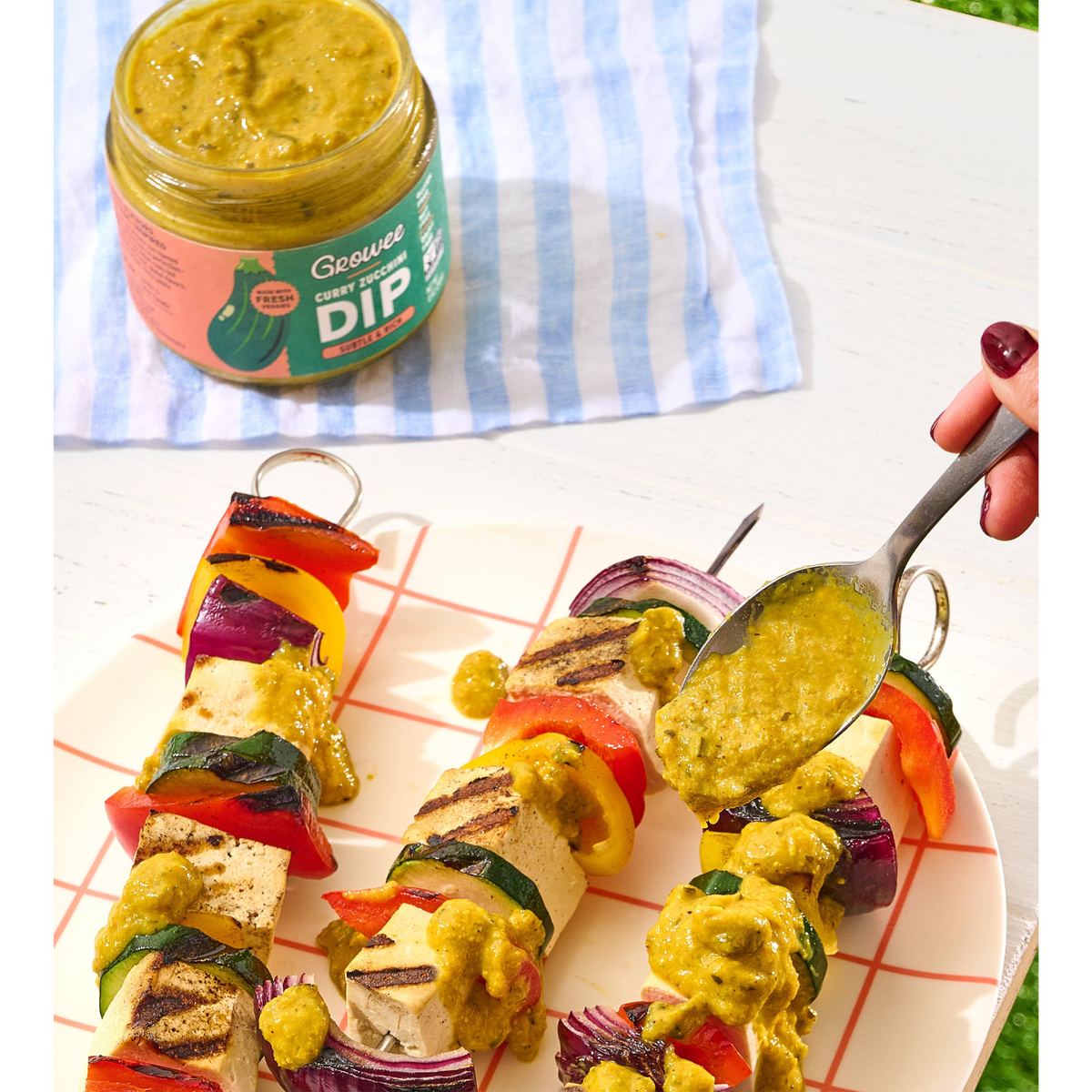 Growee Indian Curry Zucchini Dip