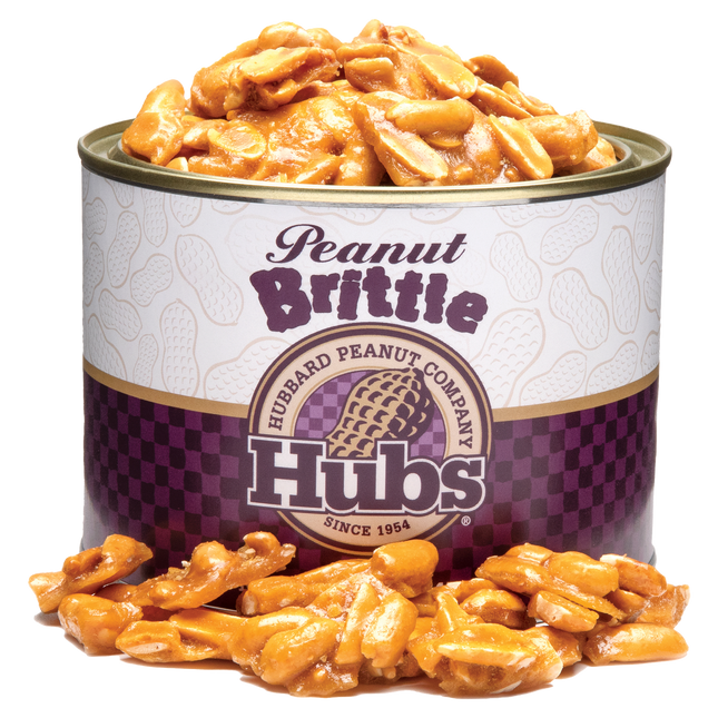 Hubbard Peanut Company Virginia Peanut Brittle 20oz. Tin