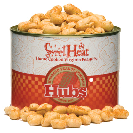 Hubbard Peanut Company Sweet Heat Virginia Peanuts 20oz. Tin