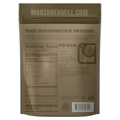 Marsh Hen Mill Carolina Gold Rice