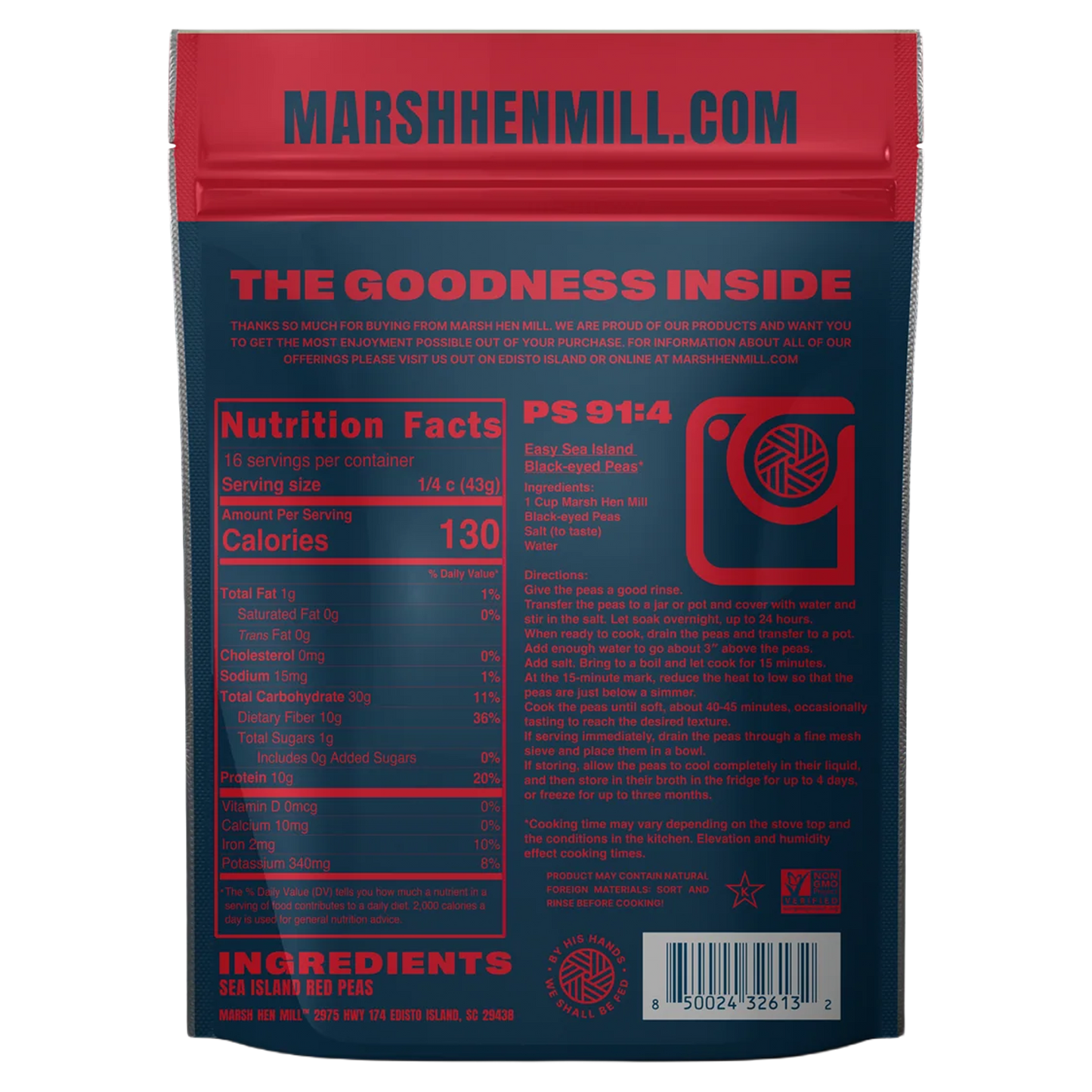 Marsh Hen Mill Sea Island Red Peas
