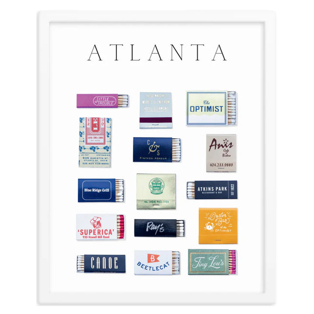 Atlanta Matchbox Framed Print