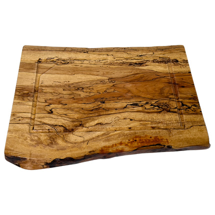 Murhelvic Woodworks Board Number 18. 15 inch by 18 inch Spalted Pecan Cutting Board 