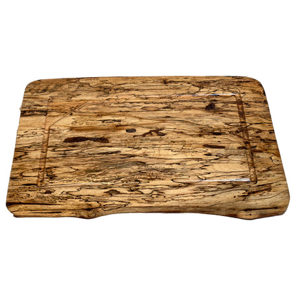 Murhelvic Woodworks Board Number 27. 12 inch by 18 inch Spalted Pecan Cutting Board.