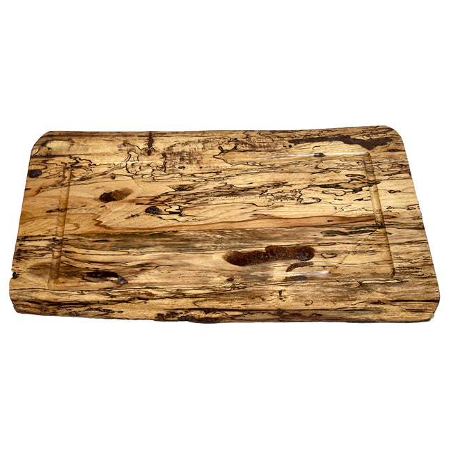 Murhelvic Woodworks Board Number 28. 12 inch by 19.5 inch Spalted Pecan Cutting Board.