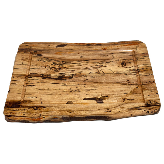 Murhelvic Woodworks Board Number 30. 15 inch by 18.5 inch Spalted Pecan Cutting Board.
