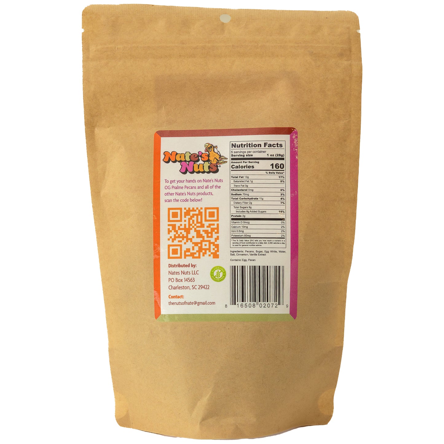 Nate's Nuts Praline Pecans