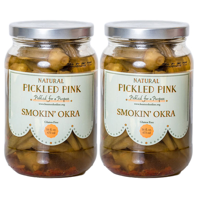Pickled Pink Smokin' Okra 2-Pack